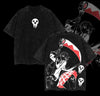Maka Albarn x Soul Eater Anime Double Printed Vintage Washed Oversize T-Shirt by Dog Mom Hat