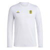 adidas Mens SC Long Sleeve Pre-Game T-Shirt White/Nashville Soccer Club 3X-Large by EasyOptionXY