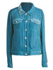 Casual Button-Up Long Sleeve Jacket with Chest Pockets and Relaxed Fit by Stevvex