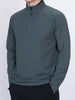 Men's Plus Size Casual Long Sleeve Quarter Zip T-Shirt by Simply Love