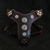 The ''Bijou'' harness Black & Pink Small to Medium Size by Bestia Dog Gear