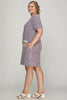 Full Size Short Sleeve Pearl Studded Trim Knit Tweed Dress Plus Size –Elegant and Glamorous Dress with Pearl Detailing for Upscale Events by Stevvex