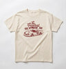 GREATEST DAY IN RACING TEE - CREAM (FRONT ONLY) by LITTLE RAD THINGS