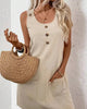 Women’s Solid‑Color Sleeveless A‑Line Dress by FitiqueFit