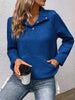 Textured Quarter Snap Sweatshirt by Wild and Free Boutique