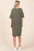 Urban Rib Knit Short Sleeve Tee Dress For Women – Comfortable, Trendy, Chic & Versatile Dress for Casual Occasions by Stevvex
