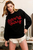BiBi Game Day Metallic Letter Sweater by Wild and Free Boutique
