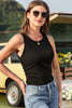 Ruched Round Neck Tank