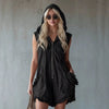 Women's Retro Hooded Zip-Up Sleeveless Cropped Jumpsuit by FitiqueFit