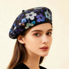 Sequin Flower Beret – Trendy Painter's Hat for Women | Outdoor & Everyday Style by FitiqueFit