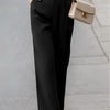 Women’s Elegant Suit Pants with Pockets – Office Trousers by FitiqueFit