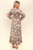 Twisted Detail Ruffled Hem Floral Dress with Side Pockets For Women – Feminine Floral Print, Sophisticated Twist Detail, Fun Ruffled Hem & Convenient Pockets by Stevvex