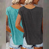 2-Pack Women's V-Neck Sleeveless Tank Tops – Loose Fit Casual Summer Beach Shirts by FitiqueFit