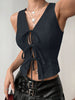Tied Front V-Neck Tank