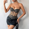 Women's Polka Dot Pink Soft And Seductive Waist Shaping Tube Top by My Store