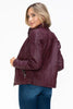 Women Warm Sleek Dual-Zipper Layered Jacket with Cozy Fuzzy Hood Urban Chic & Comfortable Jacket by Stevvex