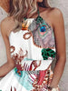 Paisley Print Halter Neck Mini Dress by Wild and Free Boutique