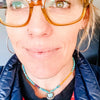 Vibrant Turquoise and Yellow Necklace by mend metalworks