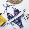 Beautiful Multicolored Women High Waist Bikini Swimwear Women Halter Push Up Bikini Set Swimsuit Women's Flower Print Bikini High Waist Beach Swimsuits Sporty Two Piece Bathing Suit Female Beach Wear Bathing Suit by Stevvex