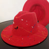 Beautiful Two Tone Luxury Fedora Hat Men's and Women's Hat Unique Retro Design Men's Fedoras Hat Colorful Fedoras Jazz Cap Elegant Soft Hat Wide Brim Party Hats 56-58CM by Stevvex