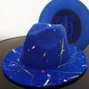 Beautiful Two Tone Luxury Fedora Hat Men's and Women's Hat Unique Retro Design Men's Fedoras Hat Colorful Fedoras Jazz Cap Elegant Soft Hat Wide Brim Party Hats 56-58CM by Stevvex