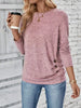 Casual Decor Button Long Sleeve T-Shirt by Simply Love