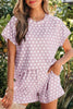 Green Polka Dot Print Short Set by Wild and Free Boutique