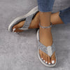 Toe Post Heathered Sandals