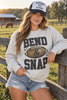 Bend & Snap Football Graphic Sweatshirt by Wild Junkie