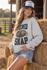 Bend & Snap Football Graphic Sweatshirt by Wild Junkie