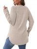 Casual Ribbed Knit Long Sleeve T-Shirt by Simply Love