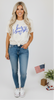 beer & fireworks stars graphic tee by Ocean & 7th