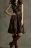 Women's Plaid Collared Sleeveless Fitted Waist Dress by FitiqueFit
