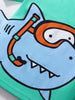 Children's Cartoon Shark Short Sleeve T-Shirt by Simply Love