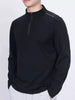 Men's Plus Size Long Sleeve Quarter Zip T-Shirt