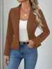 Women's Slim Fit Solid Color Blazer – French Style Long Sleeve Jacket by FitiqueFit