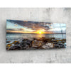 Sunset Glass Wall Art (36"x14") by Insigneart USA