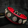 "Bijou" collar black & red by Bestia Dog Gear