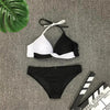 Bikini Pad Push Up Swimwear Women Swimsuit Bath Suit Bikini Set Beachwear Two Piece Costume Summer Bikini Women's Push Up Bathing Suits Swimsuits Halter Bandage Two Piece Bikini by Stevvex