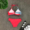Bikini Pad Push Up Swimwear Women Swimsuit Bath Suit Bikini Set Beachwear Two Piece Costume Summer Bikini Women's Push Up Bathing Suits Swimsuits Halter Bandage Two Piece Bikini by Stevvex