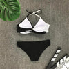 Bikini Pad Push Up Swimwear Women Swimsuit Bath Suit Bikini Set Beachwear Two Piece Costume Summer Bikini Women's Push Up Bathing Suits Swimsuits Halter Bandage Two Piece Bikini by Stevvex