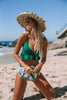 Bikini Push Up Summer Floral Swimwear Sport Women Plus Size Swimming Suit For Women Women Bikini Set Ruffle Two Piece Swimsuit Flounce Push Up Cutout Swimwear Bathing Suits Swimsuit High Waist Bikini Set by Stevvex
