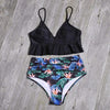 Bikini Push Up Summer Floral Swimwear Sport Women Plus Size Swimming Suit For Women Women Bikini Set Ruffle Two Piece Swimsuit Flounce Push Up Cutout Swimwear Bathing Suits Swimsuit High Waist Bikini Set by Stevvex