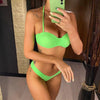 Bikini Push Up Swimsuit Female Swimwear Women's Bathing Suits Push Up Underwire Bikini Set Padded Two Piece Swimsuits Women Two-pieces Durable Bikini Set With Bra Cup Modern Bathing Suit by Stevvex