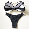 Bikini Push Up Swimsuit Female Swimwear Women Two-pieces Bikini set Bra Cup Bather Bathing Suit Swim Lady Triangle Bikini T-Back 2 Pieces Bandeau Swimsuit V Neck Swimwear Halter Push Up Bathing Suit by Stevvex