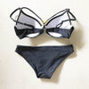 Bikini Push Up Swimsuit Female Swimwear Women Two-pieces Bikini set Bra Cup Bather Bathing Suit Swim Lady Triangle Bikini T-Back 2 Pieces Bandeau Swimsuit V Neck Swimwear Halter Push Up Bathing Suit by Stevvex