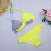 Bikini Push Up Swimwear Women Swimsuit Women's Bathing Suits Push Up Halter Bikini Swim Bottoms Two Piece Swimsuits Lace Up Halter String Triangle Bikini Sets by Stevvex