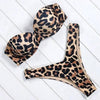 Bikini Set High Cut Solid Swimsuit Women Swimwear Push Up Bathing Suit Beachwear Leopard Bikini Women's Ribbed Underwire Bikini High Cut Bikini V Swimwear Butterfly Print High Leg Bikini Swimsuit by Stevvex