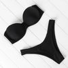 Bikini Set High Cut Solid Swimsuit Women Swimwear Push Up Bathing Suit Beachwear Leopard Bikini Women's Ribbed Underwire Bikini High Cut Bikini V Swimwear Butterfly Print High Leg Bikini Swimsuit by Stevvex