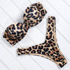 Bikini Set High Cut Solid Swimsuit Women Swimwear Push Up Bathing Suit Beachwear Leopard Bikini Women's Ribbed Underwire Bikini High Cut Bikini V Swimwear Butterfly Print High Leg Bikini Swimsuit by Stevvex